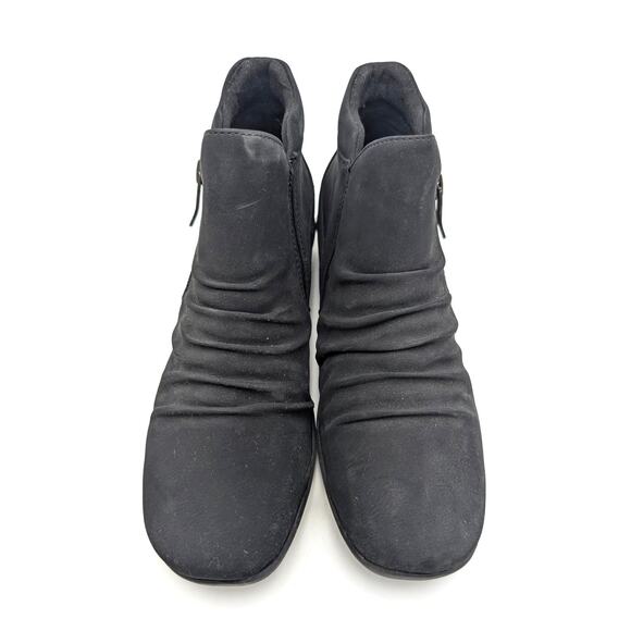 Easy Spirit Aleta Casual Flat Bootie Side Zip Women's Black Size US8M EU38.5 - Picture 2 of 11